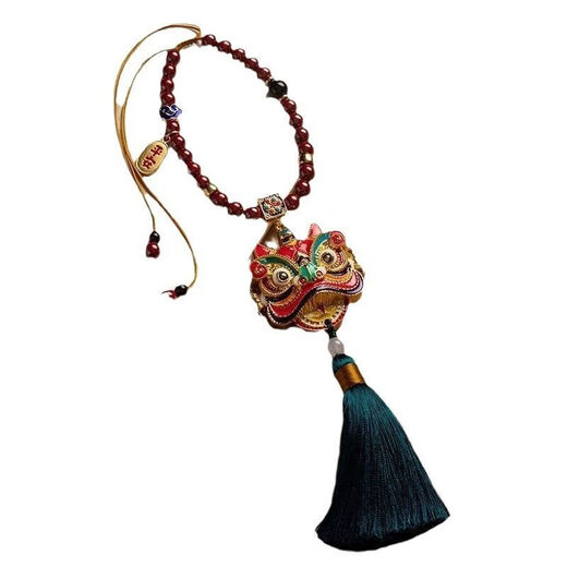 Yusenyi Brass Ruyi Car Pendant Ping An Car Rearview Mirror Decoration Mercedes-Benz BMW Audi Ideal Car Hanger-Ruyi Baby Lock-Ebony Style