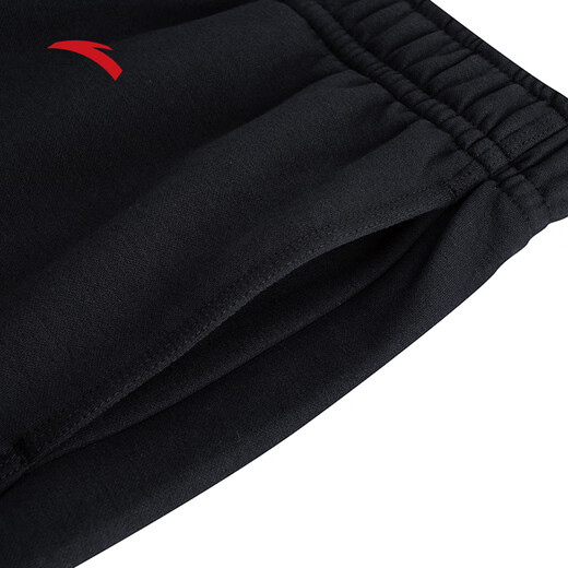 ANTA sweatpants men's new winter loose embroidered casual pants plus velvet knitted sports pants 152548301N