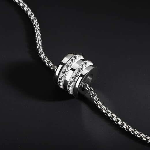 MZMZ platinum necklace men's pt950 platinum small waist pendant trend decoration Valentine's Day birthday gift for boyfriend when/next day delivery - light luxury small waist necklace B style