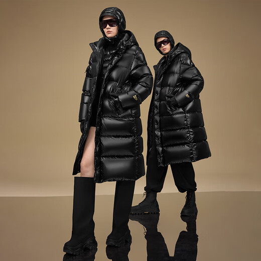 Govan Black Gold Goose Down Jacket Pioneer 5.0 Eight-Gate 2025 New Men and Women Same Style Thickened Long Down Jacket Black M