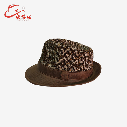 Sheng Xifu hat men's gift autumn and winter casual fashion classic woolen hat yellow L (60-61CM)