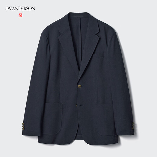 UNIQLO cooperation men's quick-drying elastic lightweight jacket/coat jacket 25 spring and summer new style 477704 69 navy blue L /175/100A