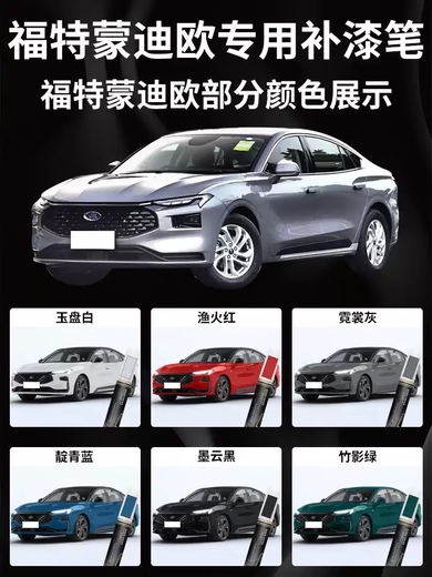 Ford Mondeo touch-up pen neon gray pearl white special original car paint scratch repair artifact car supplies Mondeo tanzanite blue touch-up pen matte paper
