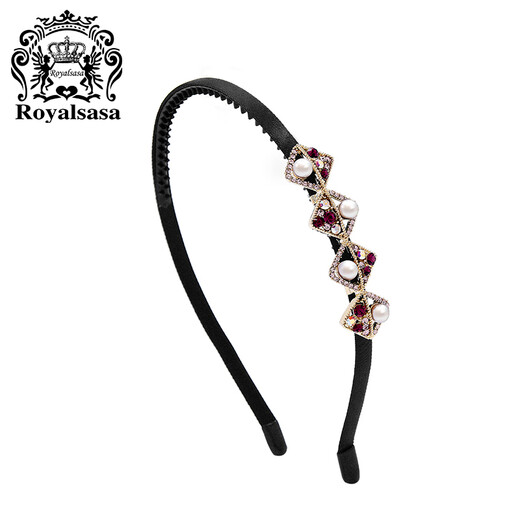Royal sasa royal salsa Korean hair hoop hair accessories headband face wash headband imitation crystal hairpin bangs press hairpin clip headwear