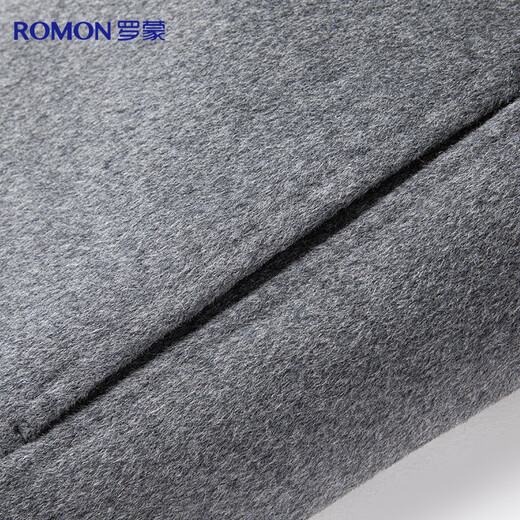 Romon Sheep Wool Double-sided Woolen Wool Coat Men's Autumn and Winter Mid-Length Casual Woolen Windbreaker Men's Jacket