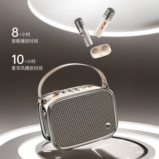 Divoom Oriental Qingluan playing and singing speaker Bluetooth home guitar instrument audio microphone outdoor K song square dance performance portable audio portable audio amplifier