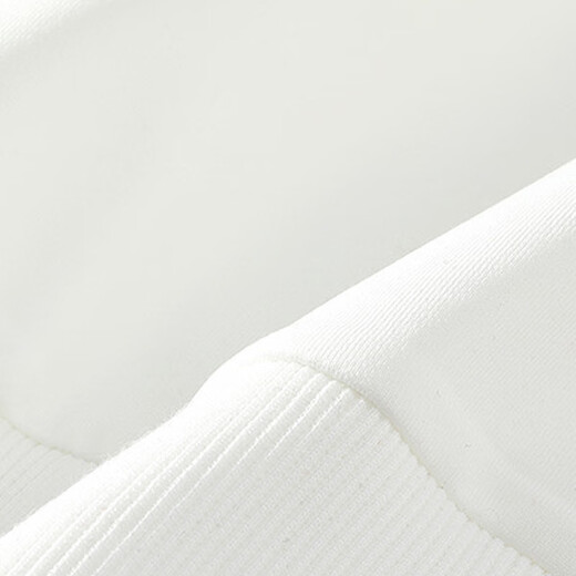 NASA MARVEL sweatshirt men's spring and autumn T-shirt round neck top American sports trend gradient loose bottoming shirt white pink XL