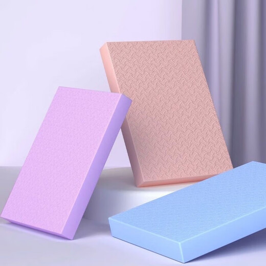 Balance soft tread fitness flat support mat training thickened yoga assisted Pilates 45*20*2cm mist purple