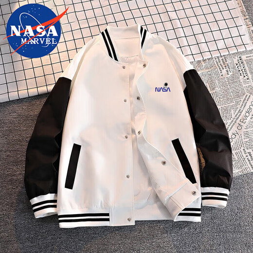 NASA MARVEL official jacket men's spring and autumn jacket American baseball uniform casual trendy brand fashion versatile couple wear