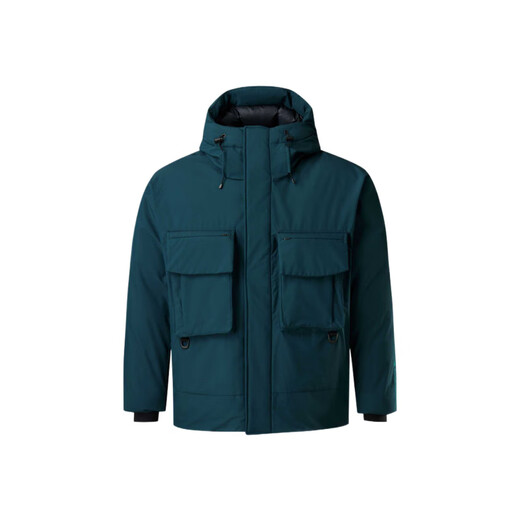 KOLON SPORT Fishing Warm Solid Color Classic Long Sleeve Down Jacket Men's Charcoal M