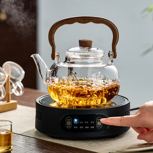 Clay teapot electric ceramic stove teapot set large capacity heat-resistant glass teapot water boiler household men's tea set