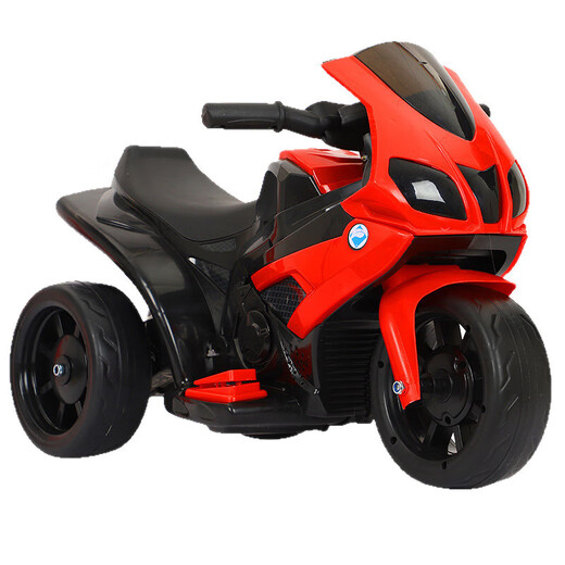 Zhuoer children's electric motorcycle, child's self-driving toy car, baby tricycle, baby stroller, battery stroller, remote control red