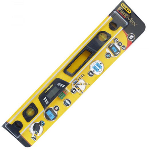 Stanley level digital display high-precision flat water ruler small household magnetic measuring ruler positioning ruler portable digital display level 600mm
