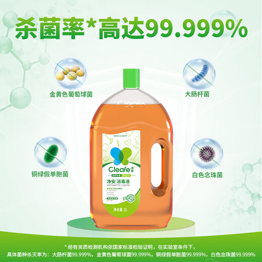 Jing'an quaternary ammonium salt disinfectant household 2L floor toys clothing pets multi-purpose disinfectant water pine wood fragrance is not pungent