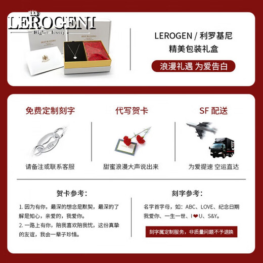 Lirokini Necklace Women's Heart of the Ocean Topaz Pendant High-End Luxury Jewelry Valentine's Day Birthday Gift Millennium Cut 13-Carat Heart of the Ocean Necklace Brand Gift Box