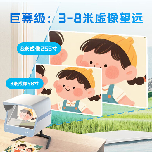 吉光读写台拉远镜离焦DOT远像屏全光谱儿童近视防控雾视镜读写平台 远像护眼读写台(全功能板套装)