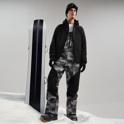 DESCENTE Desante SNOWBOARD series of cotton-padded clothes for men and women BK-black L (175/96A)