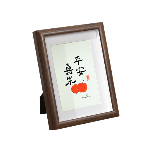 Cuttlefish photo frame 6-inch wooden walnut table frame framed photo frame wall-mounted wooden photo photo frame New Year gift