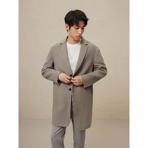 GXG Herren-Männer, mehrfarbig, lässig, modisch, preisgünstig, Kollektion GED10631624, olivgrüner Revers-Kurzmantel, L