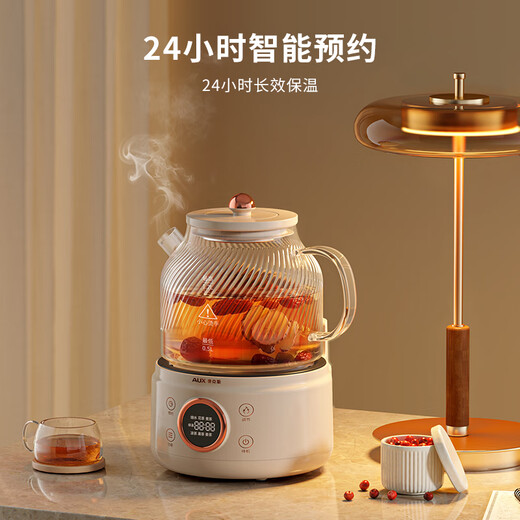 Oaks health kettle, stew kettle, all-glass kettle, tea kettle, hot water kettle, household automatic power-off, heat preservation, all-in-one office flower teapot, constant temperature 0 glue, 316L tea leakage, basic model/1.2L