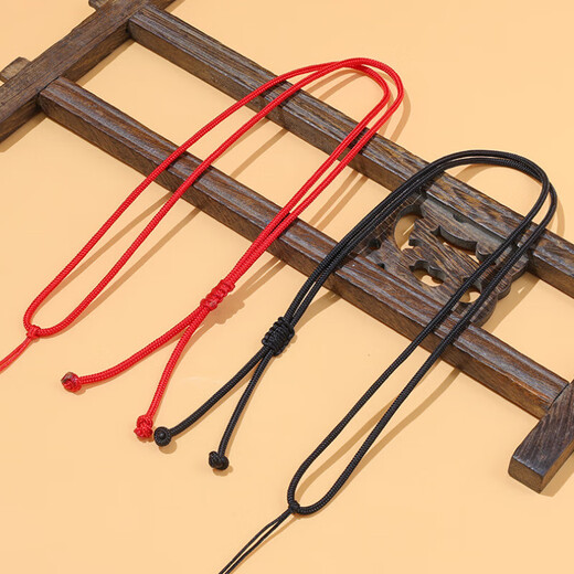 Handmade diy braided pendant necklace rope jewelry pendant lanyard silver jewelry with rope halter rope black braided pendant necklace rope 1 pack