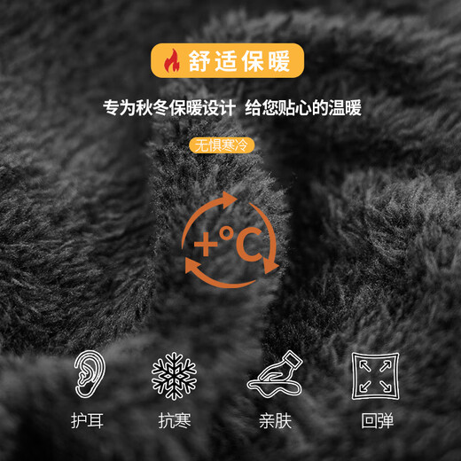 Woodpecker (TUCANO) middle-aged and elderly men's winter warm peaked cap to prevent cold and ear protection foldable baseball cap for dad and grandpa