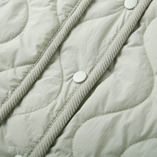 Xianlixiu corduroy collar versatile cotton coat plus size women's fashionable and comfortable coat fat mm winter clothing new style 1239 light green 2XL