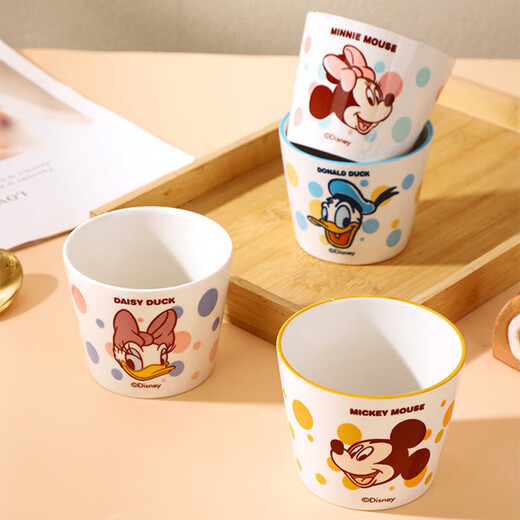 Disney Ceramic Mug, Beautiful and Exquisite Girls Tea Cup, Ice Cream Cup, Coffee Cup, Gift for Girls, Donald Duck and Rhyme Mug 240ML 1pc