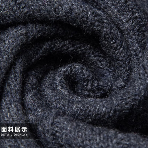 XJSGS international high-end brand cardigan men's spring and autumn new twist stand collar light luxury sweater cardigan jacket high-end pure gray spot speed 3XL recommended 170-185Jin Jin equals 0.5 kg