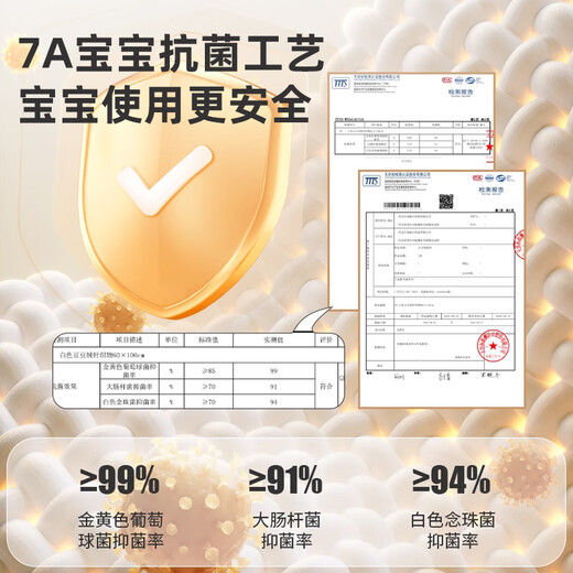 Bei Chuzhong Slope Pillow Crib Middle Bed Slope Pad Baby Anti-vomiting Soothing Palm for Breastfeeding and Sleeping Magic Device Anti-jumping Sunshine Lion Electric Slap 7A Grade Antibacterial and Anti-mite Four-level adjustment/comes with fixed pillow/removable and washable