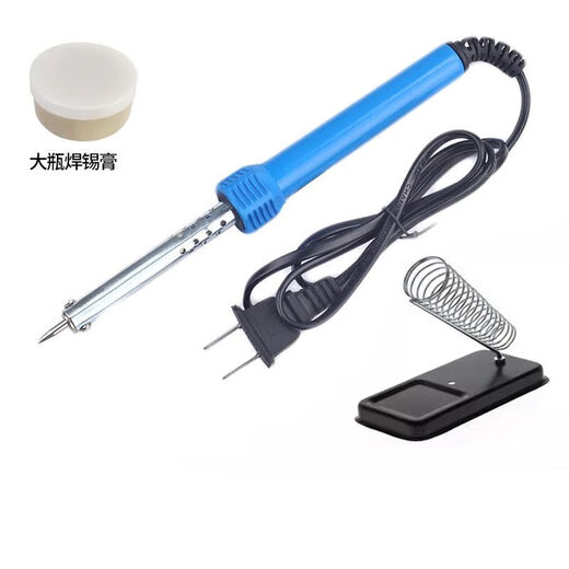 FANCYCHIC welding soldering iron complete set of quick-heat constant temperature temperature-adjusting pen soldering gun repair welding household appliances manual electric soldering iron small constant temperature electric soldering iron丨 household combination set soldering iron package high quality solder paste 1 box