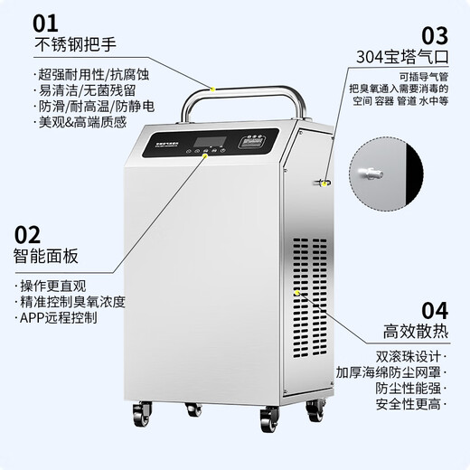 Feili ozone sterilizer FL-Y series ozone generator food factory workshop industrial disinfection water treatment breeding farm cold storage warehouse sterilization 820Y 200 20g/H