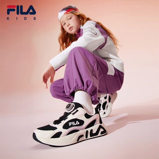 FILA children's shoes running shoes 2025 autumn and winter boys and girls knob buckle meteor sports shoes