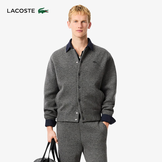 LACOSTE French crocodile men's 25 new autumn fashion versatile sweater cardigan jacket | AH5170 050/dark gray S 3