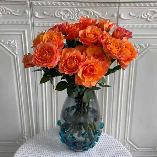 Jingdong Flowers Boutique Soilless Cultivation Roses in Random Colors 10 Pack New Year's Eve and New Year's Day New Year's Eve Gifts 45-50CM Straight from the Source