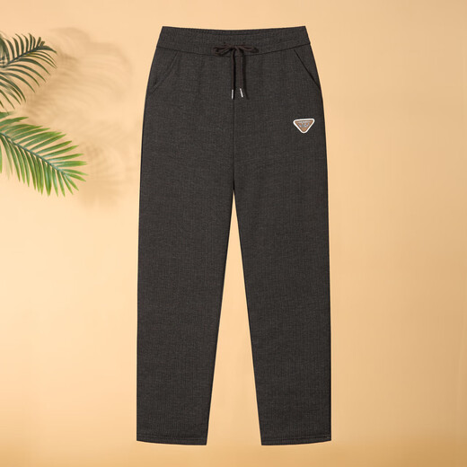 Middle-aged and elderly women's cotton pants thickened warm pants loose winter comfortable breathable warm deep autumn and winter thickened cotton pants Khaki 2537 3XL recommended 115-130Jin Jin equals 0.5 kg