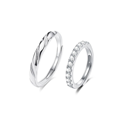 MZMZ platinum ring pt950 platinum knot engagement couple ring Valentine's Day birthday gift for girlfriend and wife when/next day delivery - light luxury couple ring