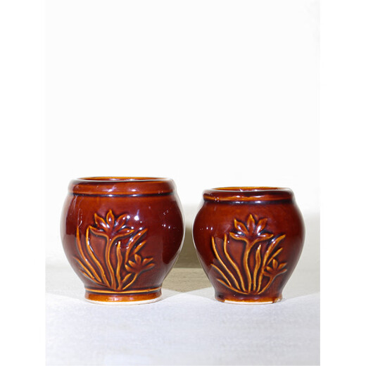 The same style as Fat Donglai, old-fashioned garlic mortar, ceramic garlic mortar, mashing medicine grinder, pressing garlic, old-fashioned 3-6 person large garlic mortar + poplar wood hammer