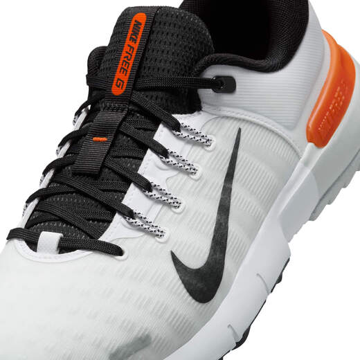 Nike men's and women's cushioning golf shoes for winter couples reflective sports NIKE FREE GOLF FN0332 103 white/black/eye-catching orange 38