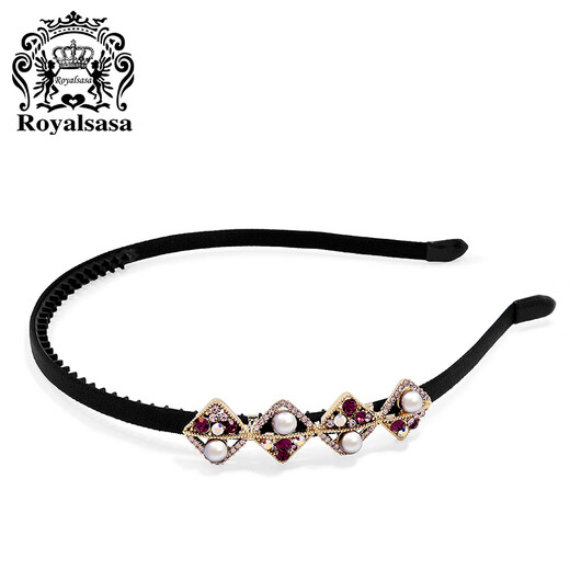 Royal sasa royal salsa Korean hair hoop hair accessories headband face wash headband imitation crystal hairpin bangs press hairpin clip headwear