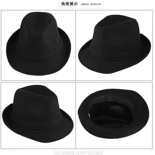 Qisiman's new winter hat woolen men's hat for the elderly, warm and thickened British retro gentleman hat for women, woolen hat - black, adult size 58CM