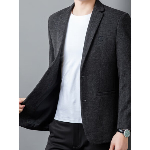 AX Armani men's suit spring and autumn business casual woolen jacket blue M 170 90-120Jin Jin equals 0.5 kg