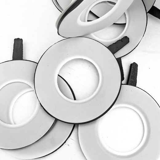 Jishuo PTFE coated rubber gasket PTFE PTFE gasket EPDM acid and alkali resistant PTFE flange gasket DN50 coated rubber gasket