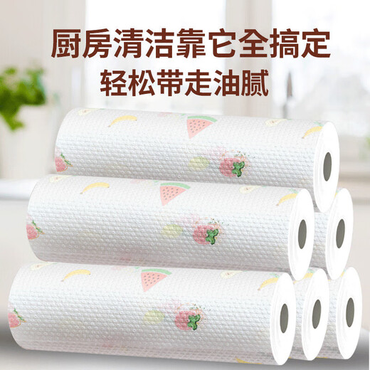 Lazy rag wet and dry kitchen cleaning paper household cleaning disposable dishcloth 20*20 lazy rag 10 rolls