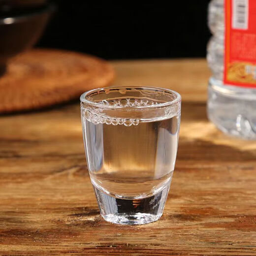 Liquor cup, tea cup, household small wine cup, thickened bullet cup, drinking glass, wine set, bullet cup-40ml, two packs