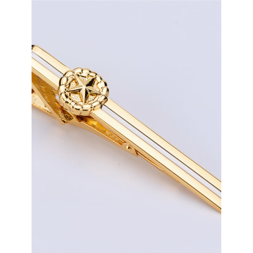 Gold and silver authentic tie clip for military fans men and women summer formal wear tie clip pin clip tie clip silver