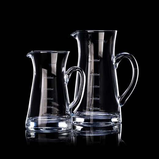 St. Randy thickened glass large capacity with scale red wine decanter household wine pourer white wine divider old wine blending pot with scale 500ml single