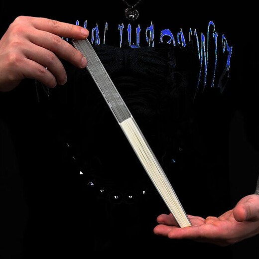 Wendao titanium alloy ancient style folding fan, national fashion men's gift, Wewen 9.5 inch folding fan titanium alloy