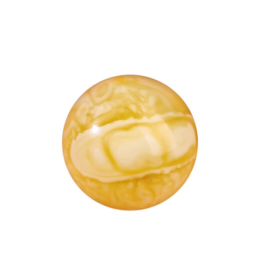 Everlasting Yehui multi-edge natural beeswax single beads Russian material chicken fat yellow beads beaded cultural toys accessories multi-treasure beads loose beads single bead manually polished bead size deviation between 0.2