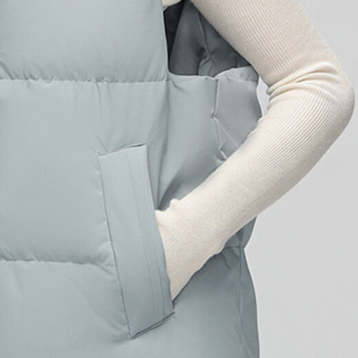 Flying in the Snow Daunenjacke für Herbst und Winter, kurze Weste, Damenmode, lässige Kapuze, einfarbige Weste, Außenweste, Schwarz, 2XL